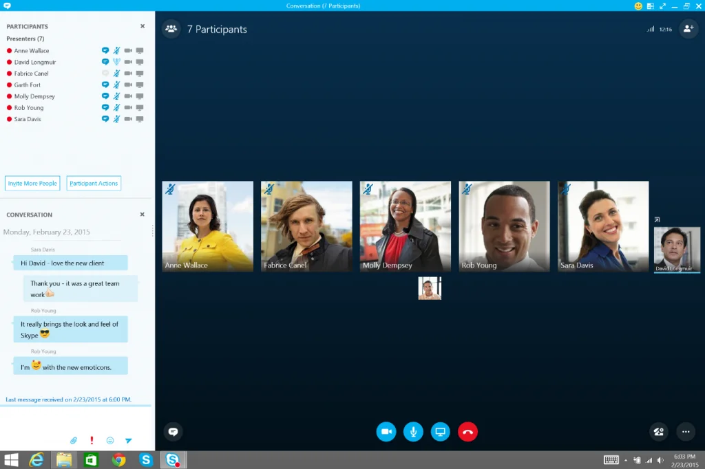 skype visio collaborateurs