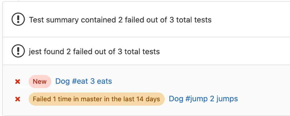 Compteur de répétitions d’échecs dans GitLab 13.8